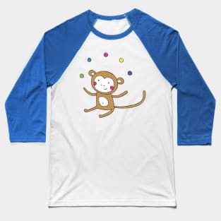 Juggling Monkey Baseball T-Shirt